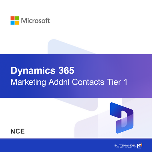 Dynamics 365 Marketing Contatos Adicionais Nível 1 (NCE)