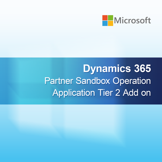 Complemento de Operação do Sandbox do Parceiro Dynamics 365 Camada de Aplicação 2