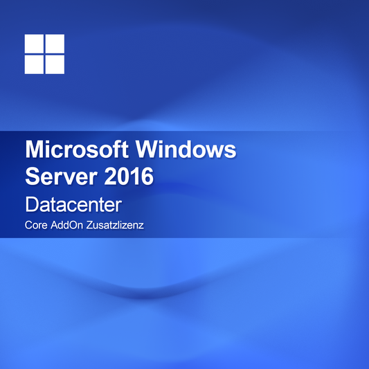 Microsoft Windows Server 2016 Datacenter, Core AddOn aanvullende licentie