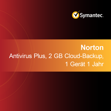 Norton Antivirus Plus, 2 GB de copia de seguridad en la nube, 1 dispositivo 1 año