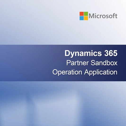 Dynamics 365 Partner Sandbox Operation Applicatie