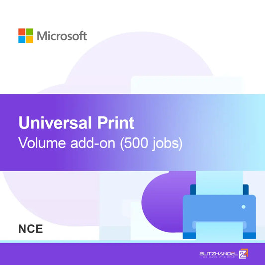 Componente aggiuntivo volume Universal Print (500 lavori) (NCE)